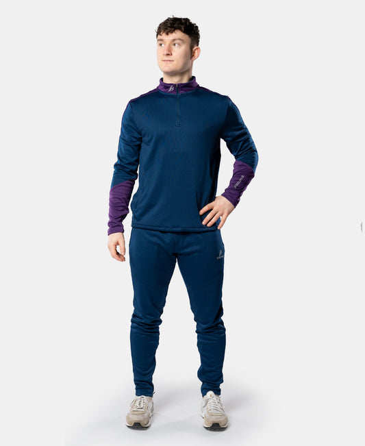 Croga Adult Half Zip (Navy/Purple)