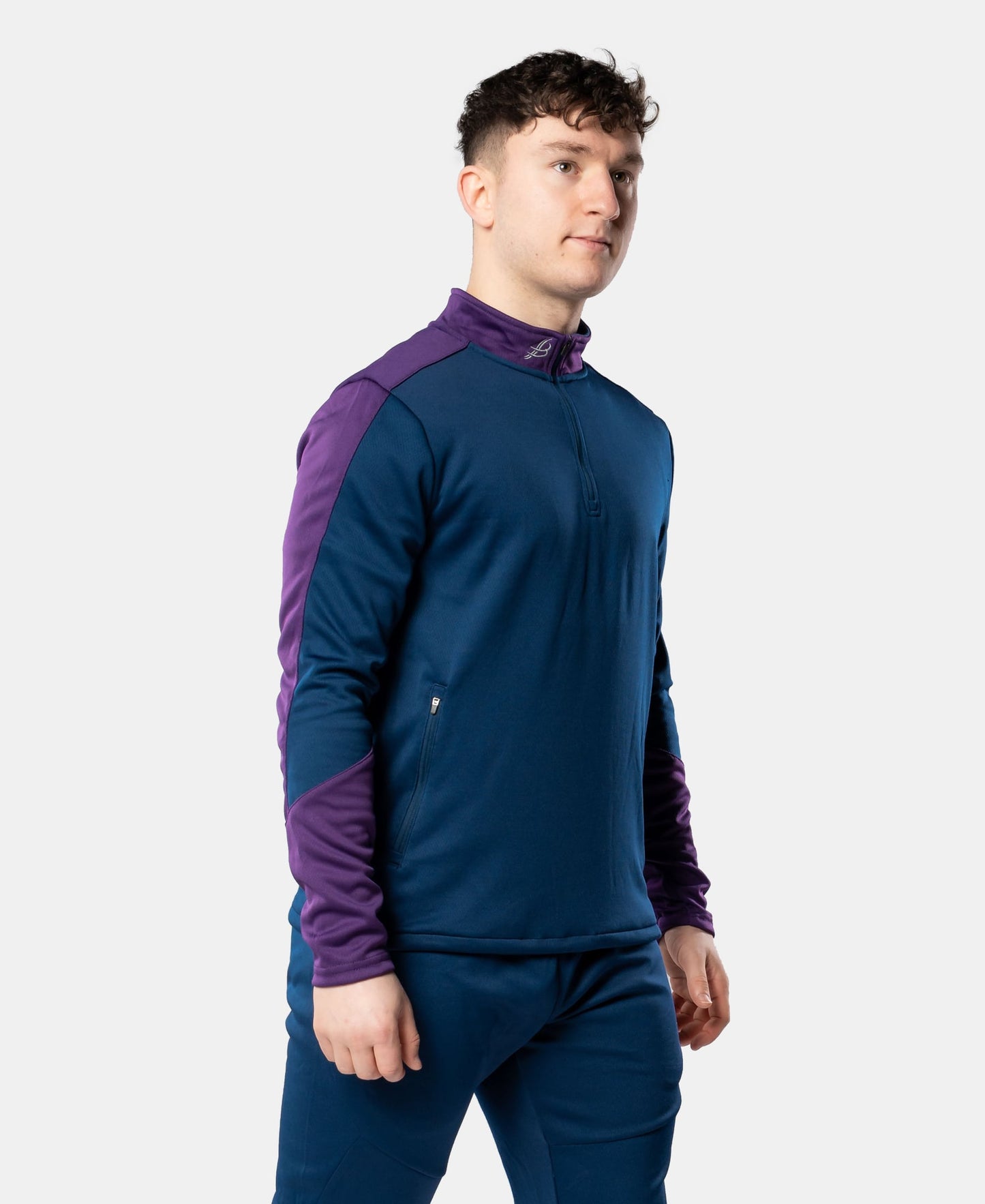 Croga Adult Half Zip (Navy/Purple)