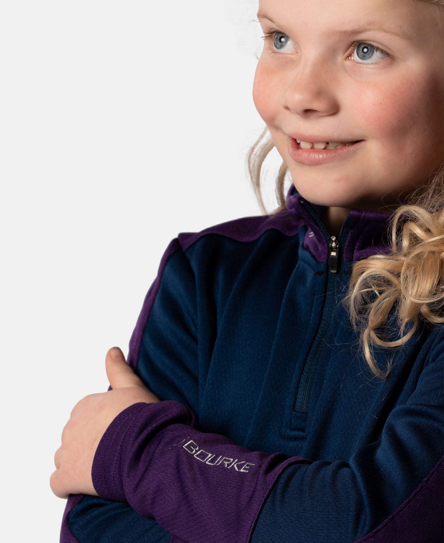 Croga Kids Half Zip (Navy/Purple)