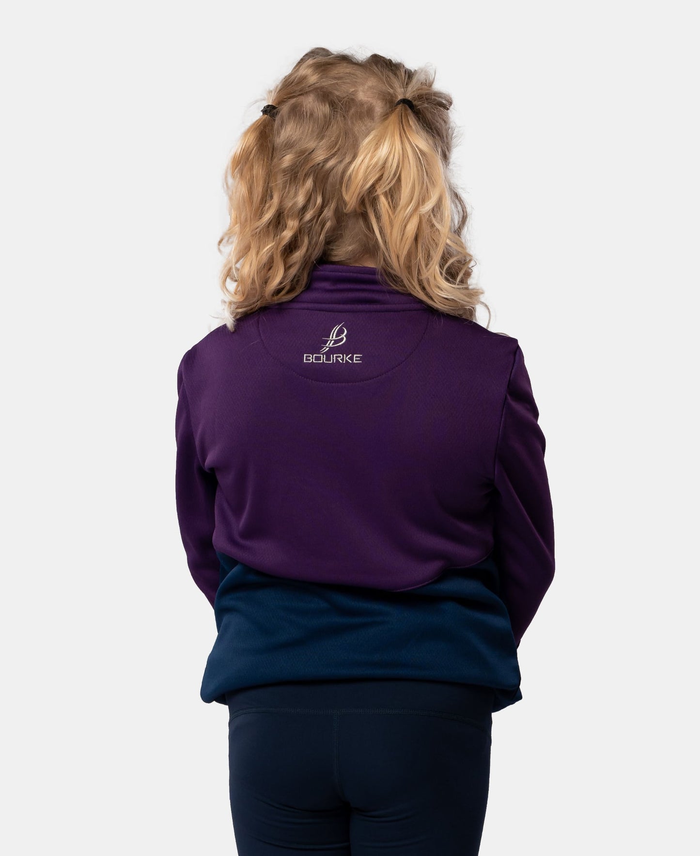 Croga Kids Half Zip (Navy/Purple)