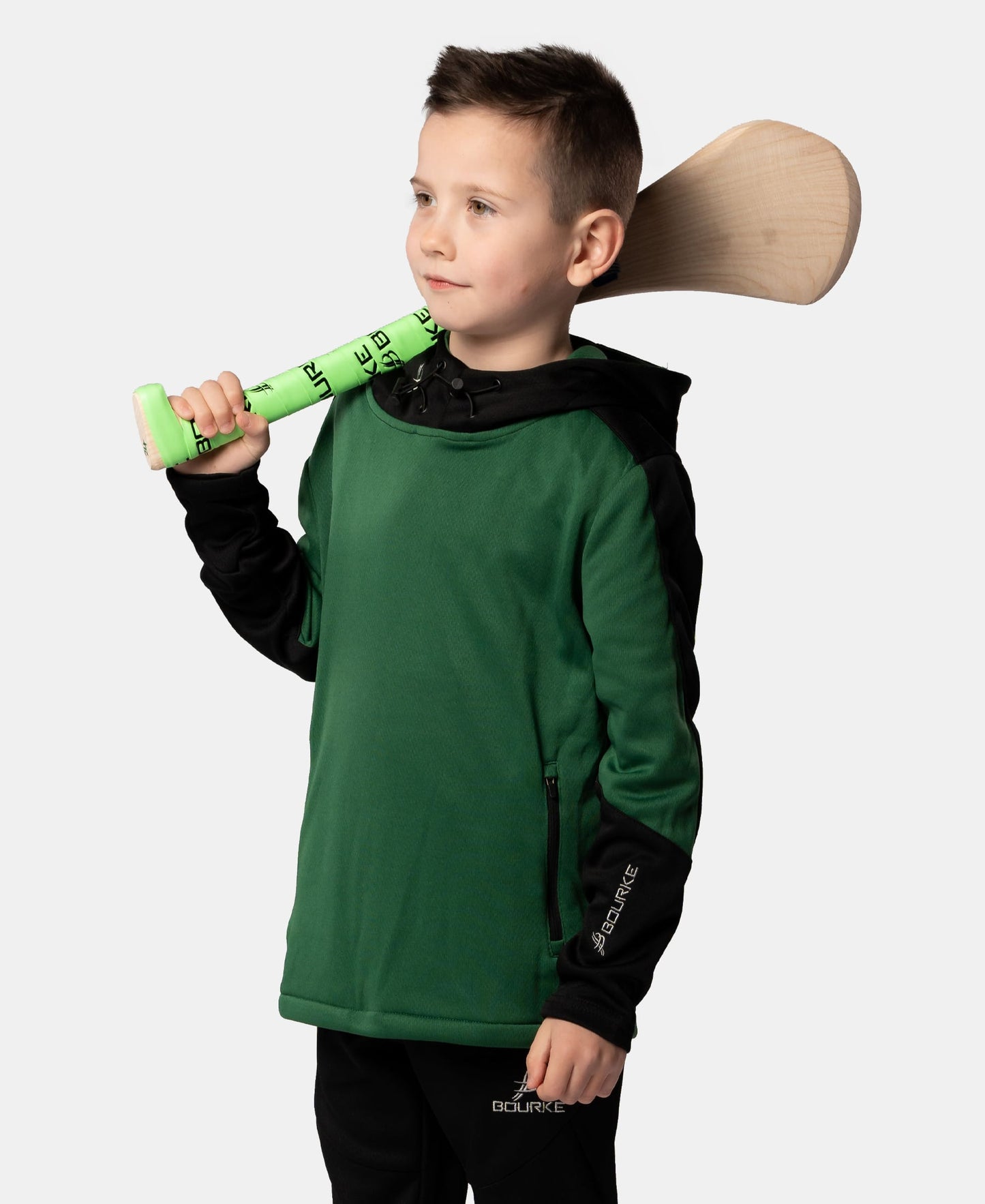 Croga Kids Hoody (Green/Black)