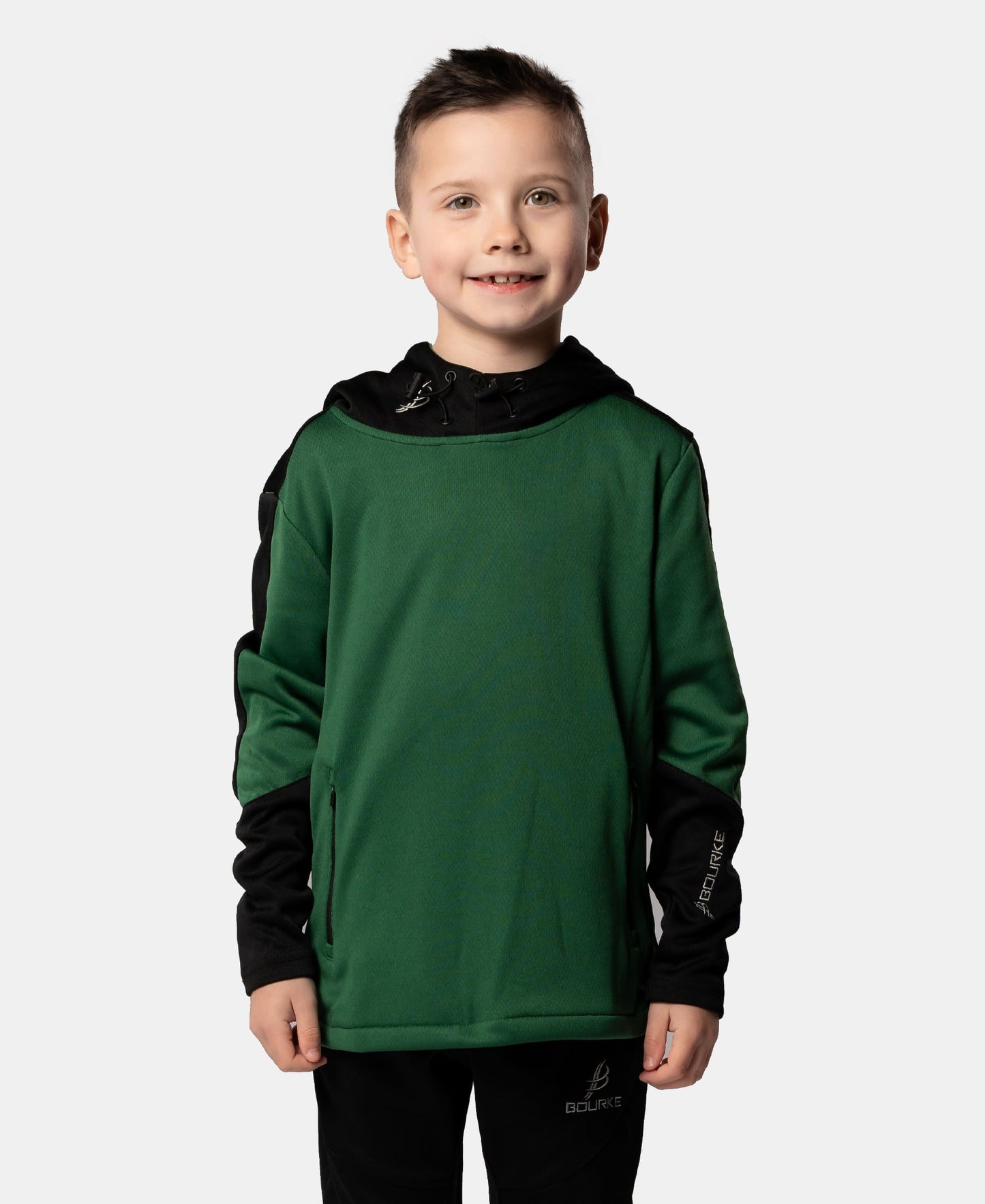 Croga Kids Hoody (Green/Black)