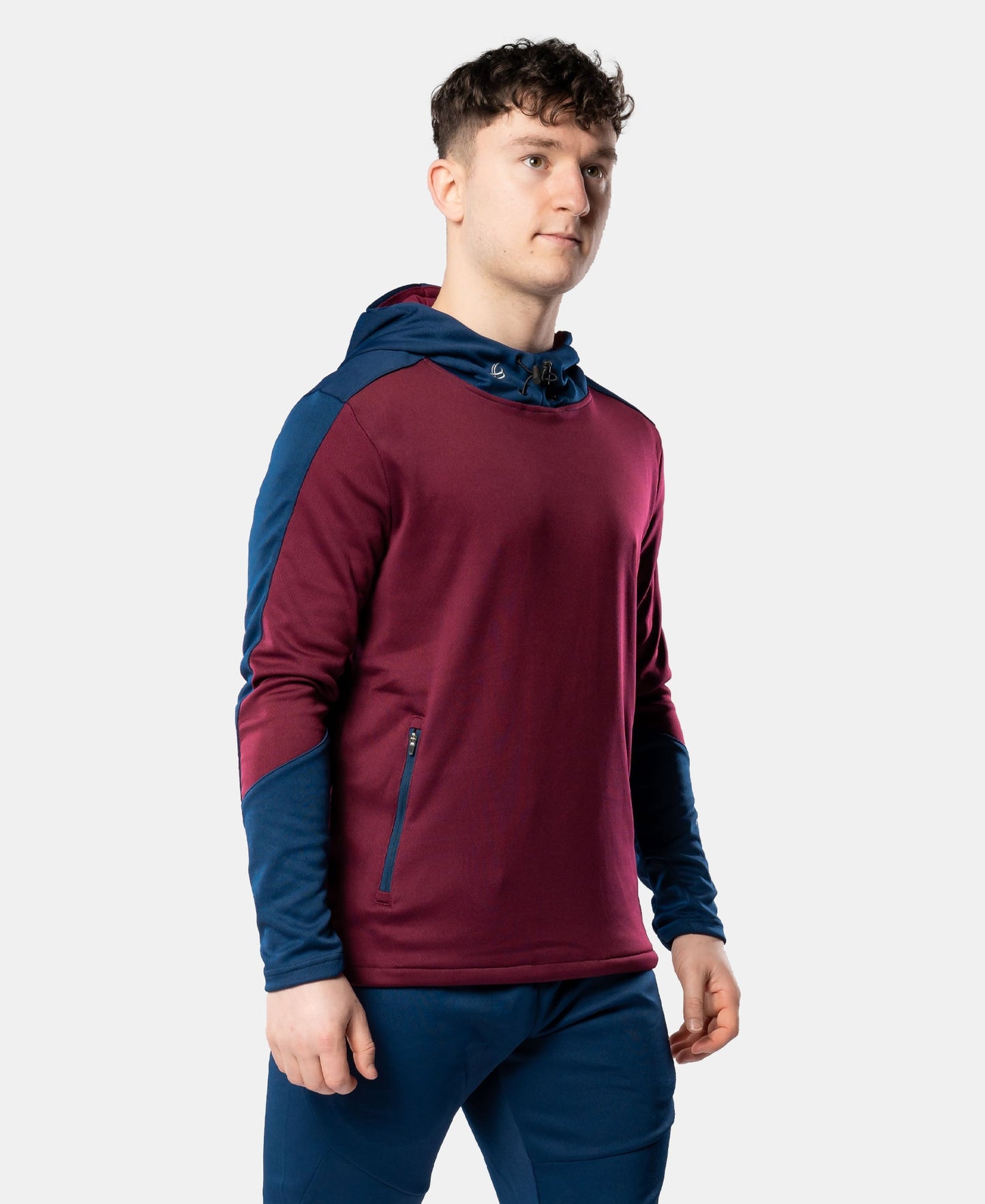 Croga Adult Hoody (Maroon/Navy)