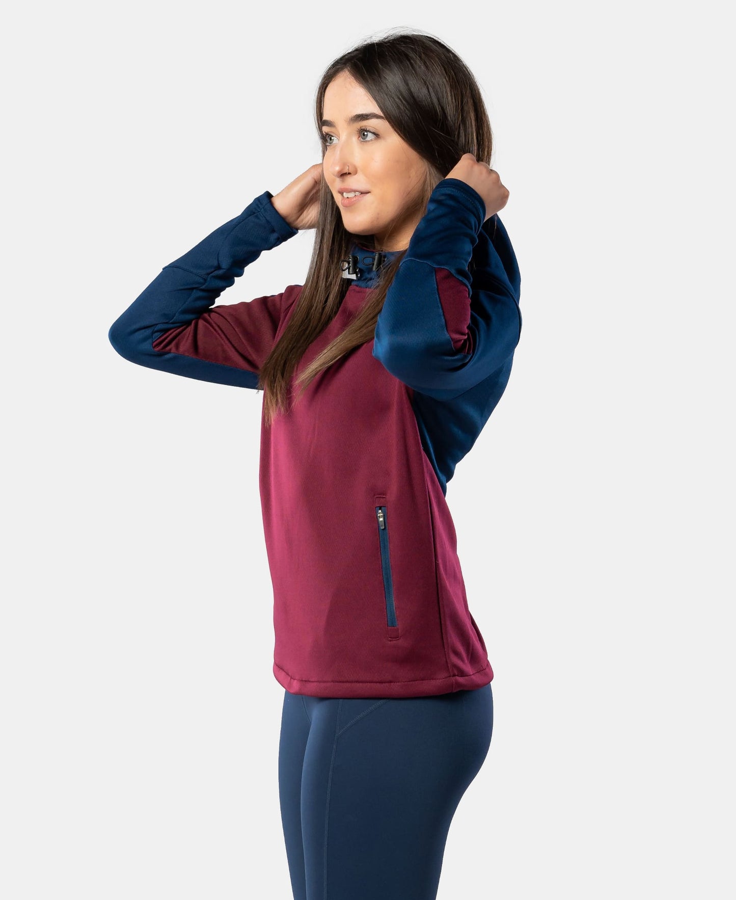 Croga Adult Hoody (Maroon/Navy)