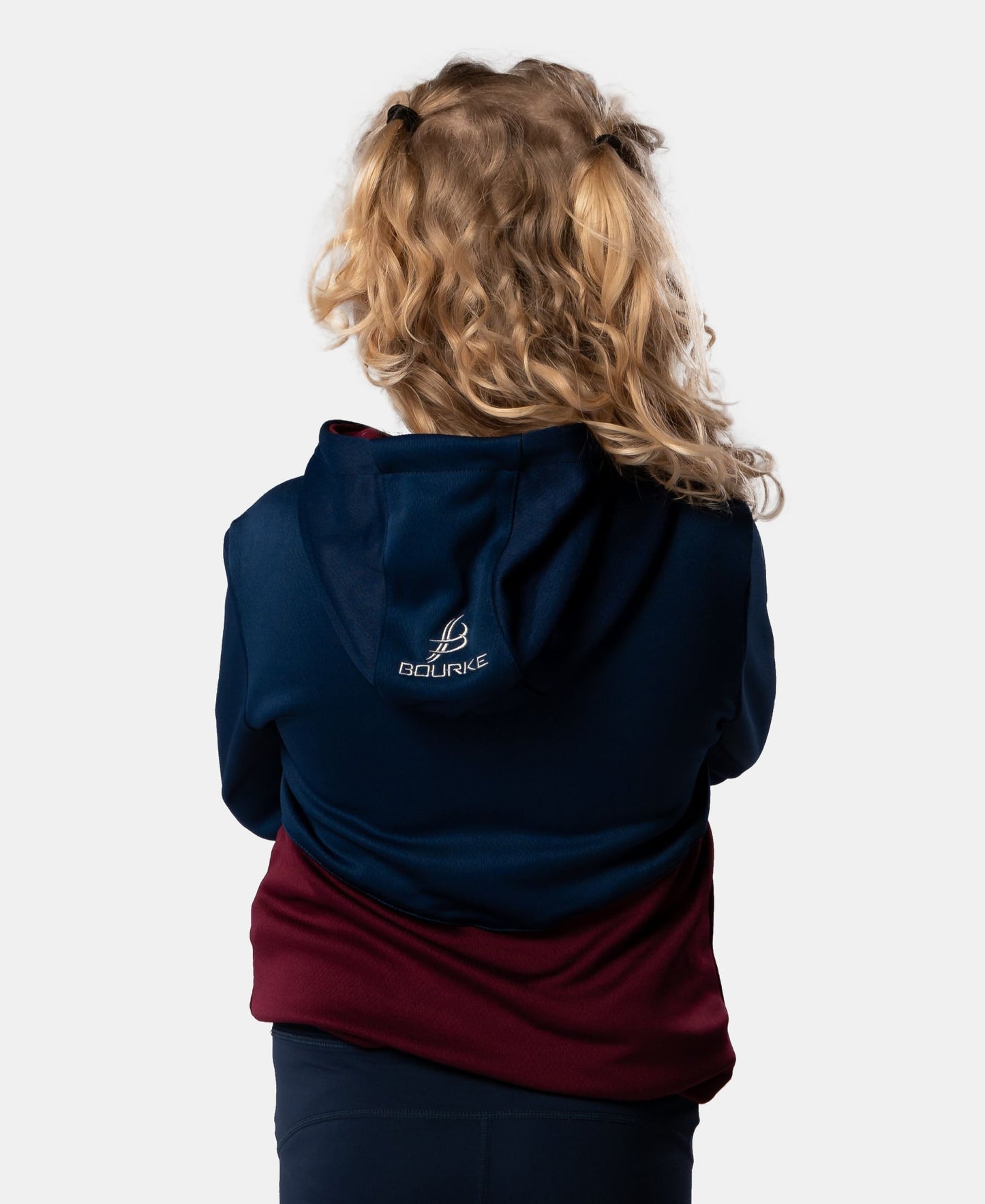 Croga Kids Hoody (Maroon/Navy)