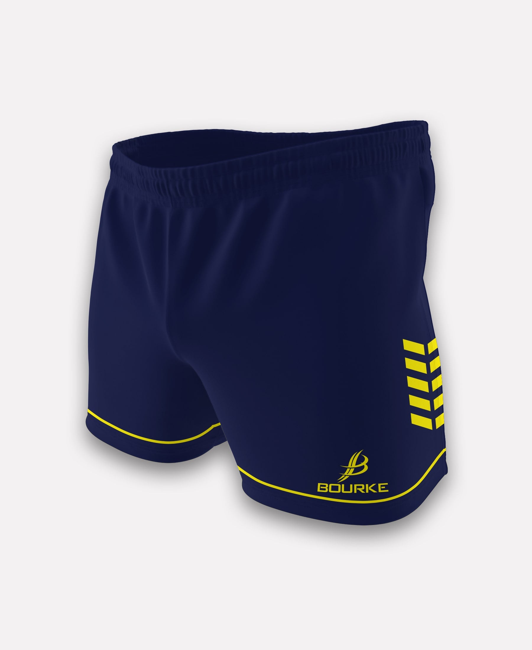 Croga Adult Shorts Navy / Flo yellow
