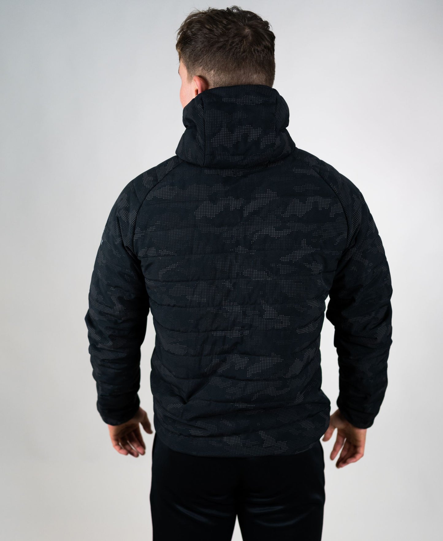 Reflective Camo Kids Jacket (Black)