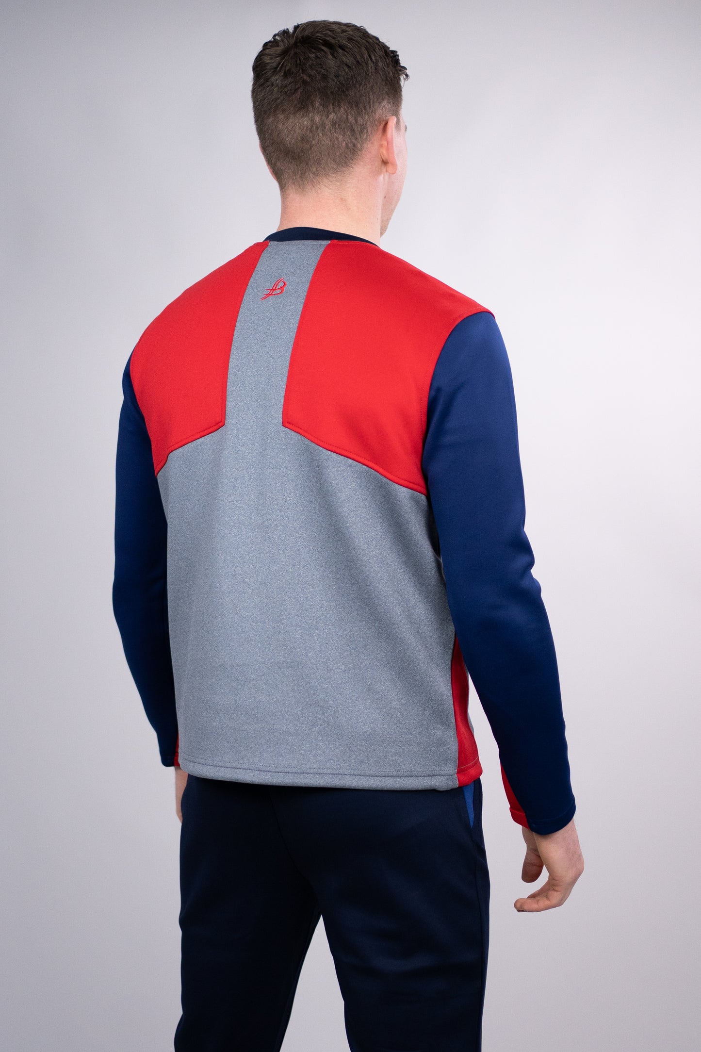 BUA20 Adult Crew Neck (Red & Navy)