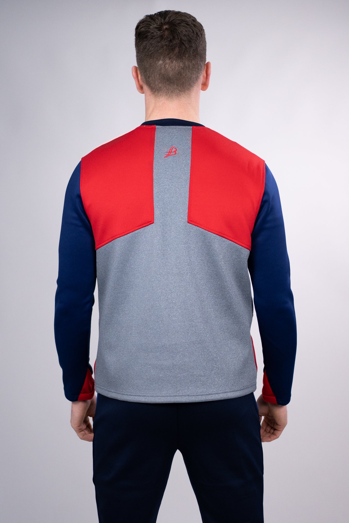 BUA20 Adult Crew Neck (Red & Navy)