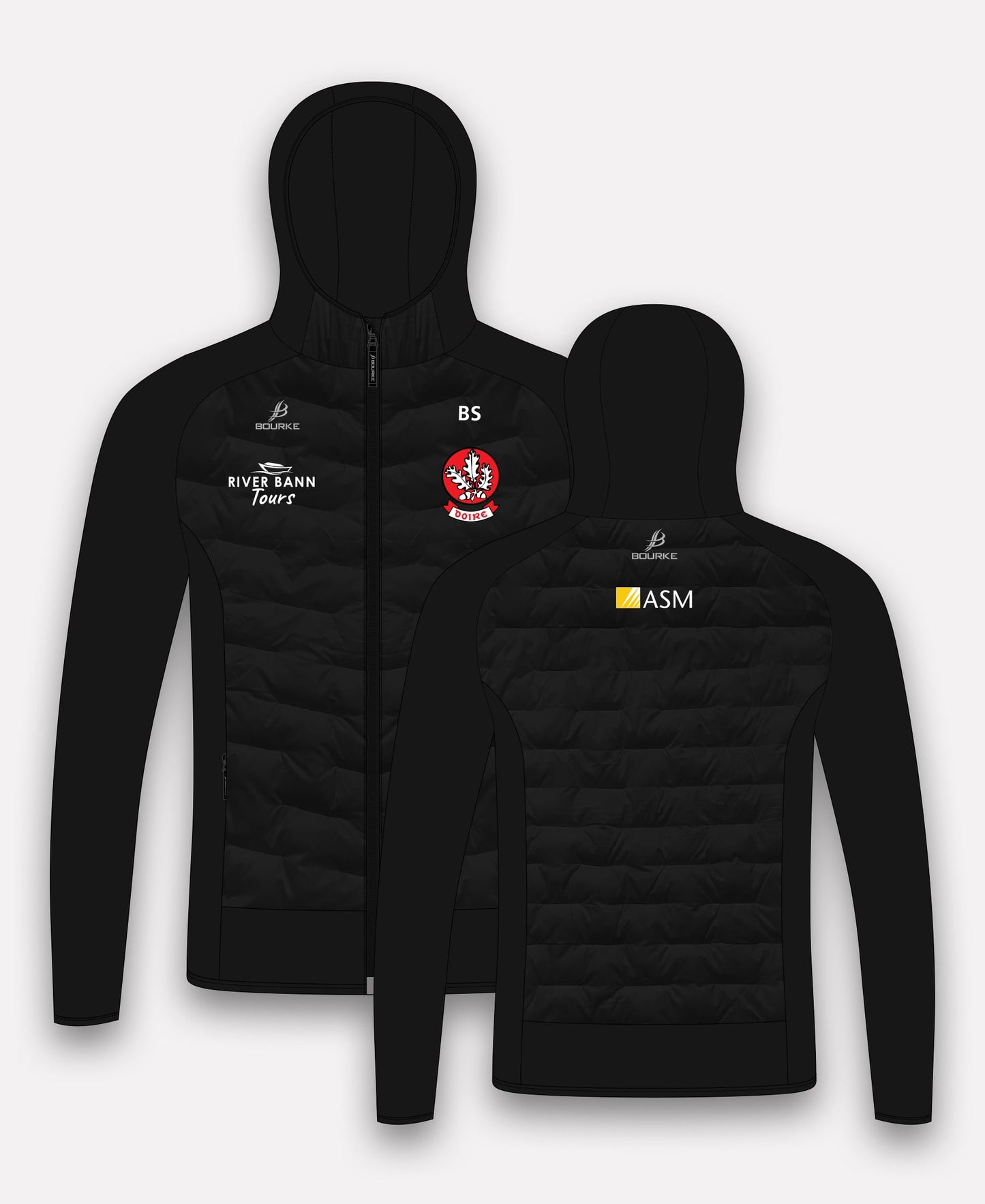 Derry Camogie Croga Ladies Hybrid Jacket (Black)