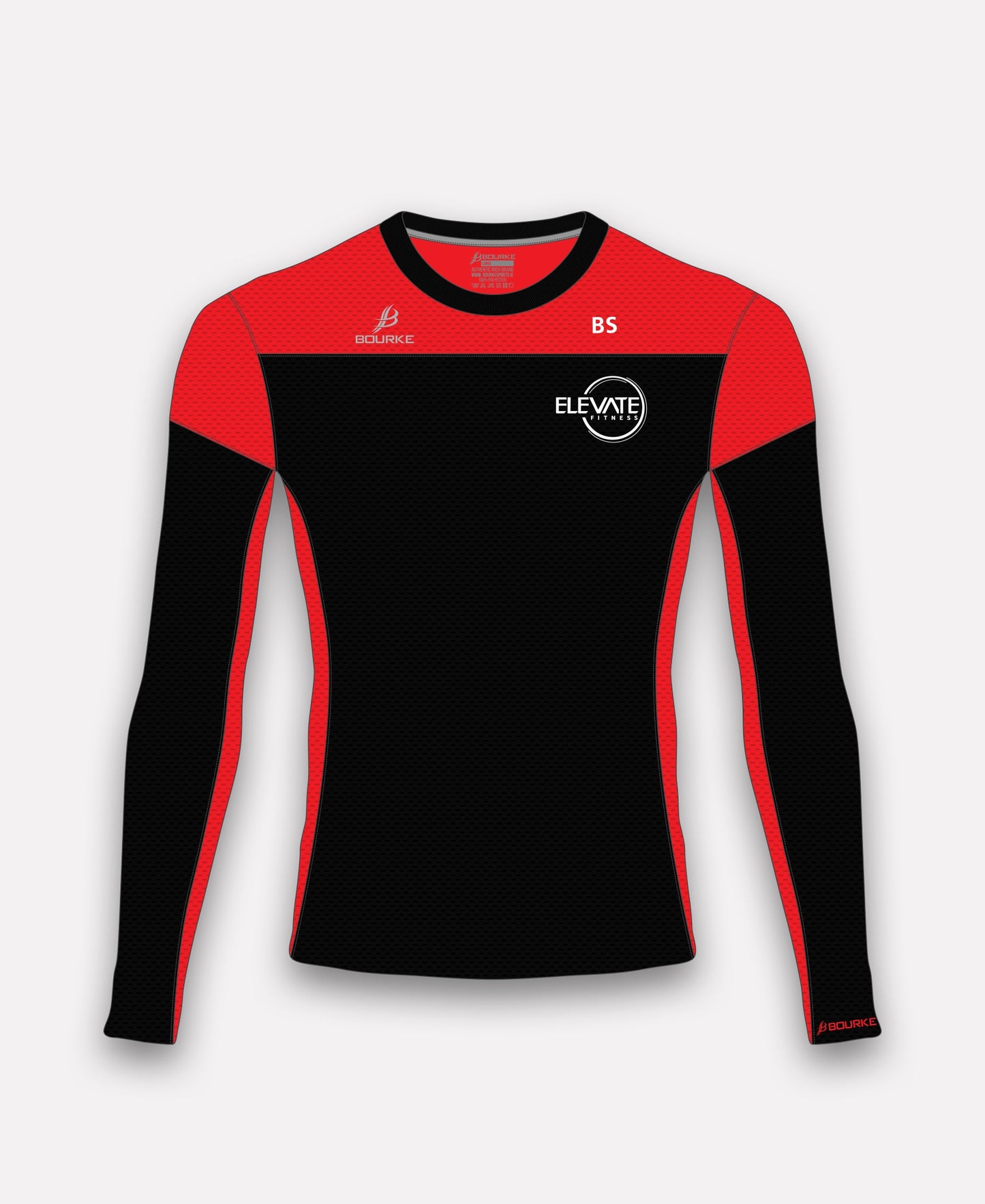 Elevate Fitness TACA Crew Neck (Black/Red)