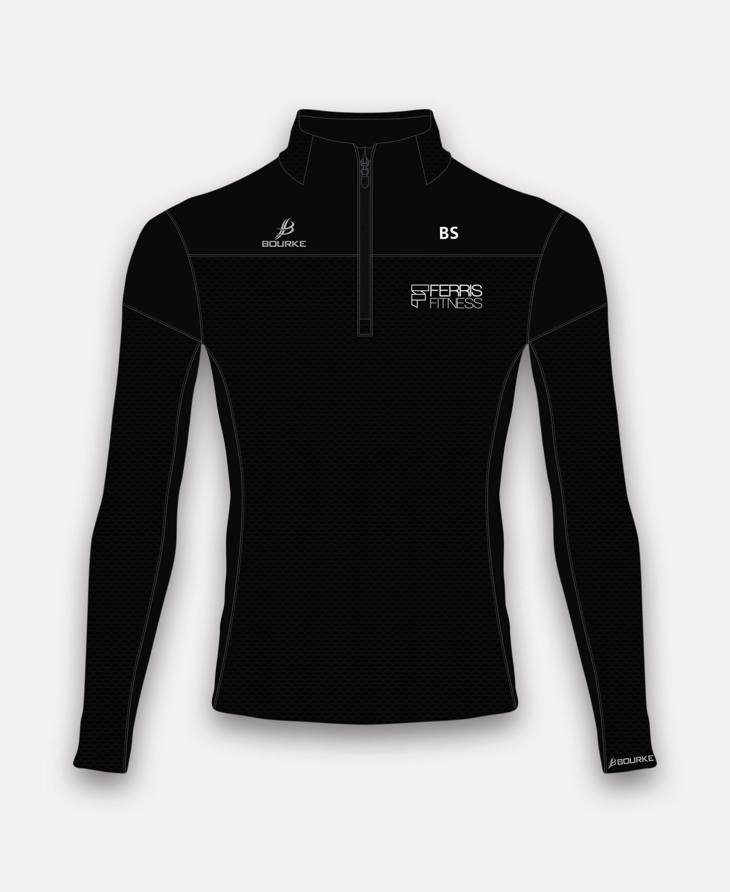 Ferris Fitness TACA Half Zip Black