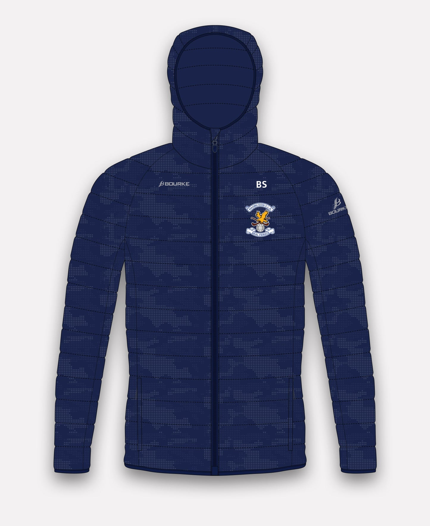 Naomh Eoin GAA Belfast Reflective Camo Jacket (Navy)