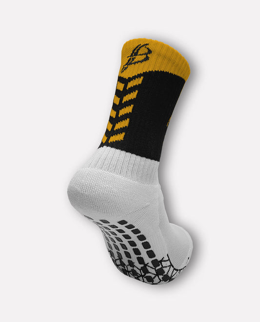 Camross Camogie Miniz Chevron Socks (Black/Amber)