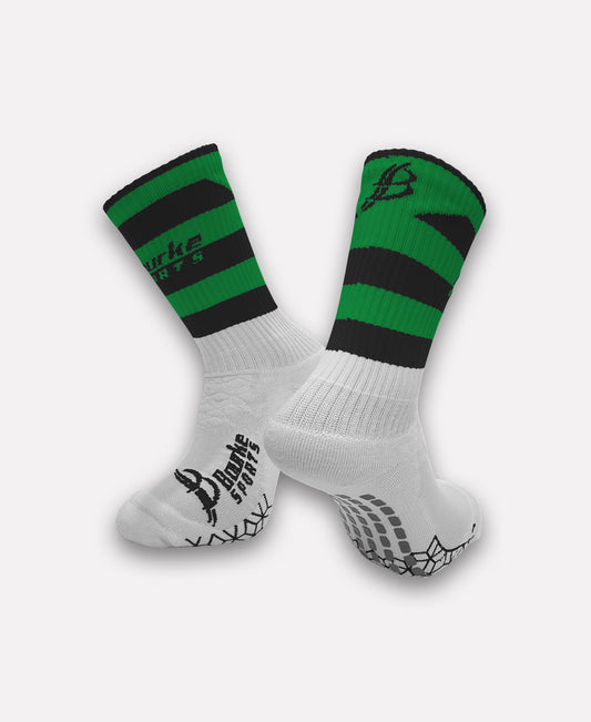 Wolfe Tones GAC Green & Black Miniz Socks