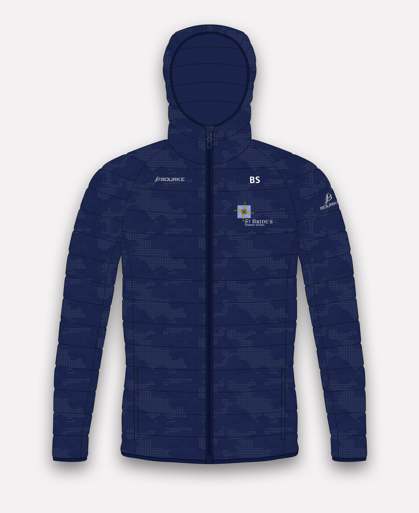 St. Bride's PS Belfast Reflective Camo Jacket (Navy)