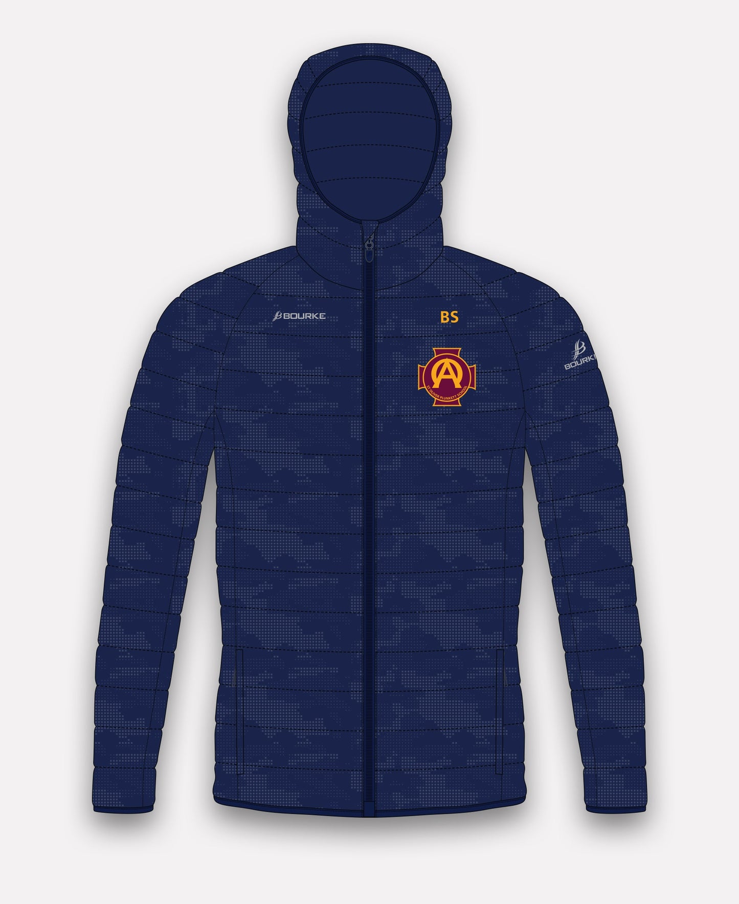 St. Oliver Plunkett School Reflective Camo Jacket (Navy)