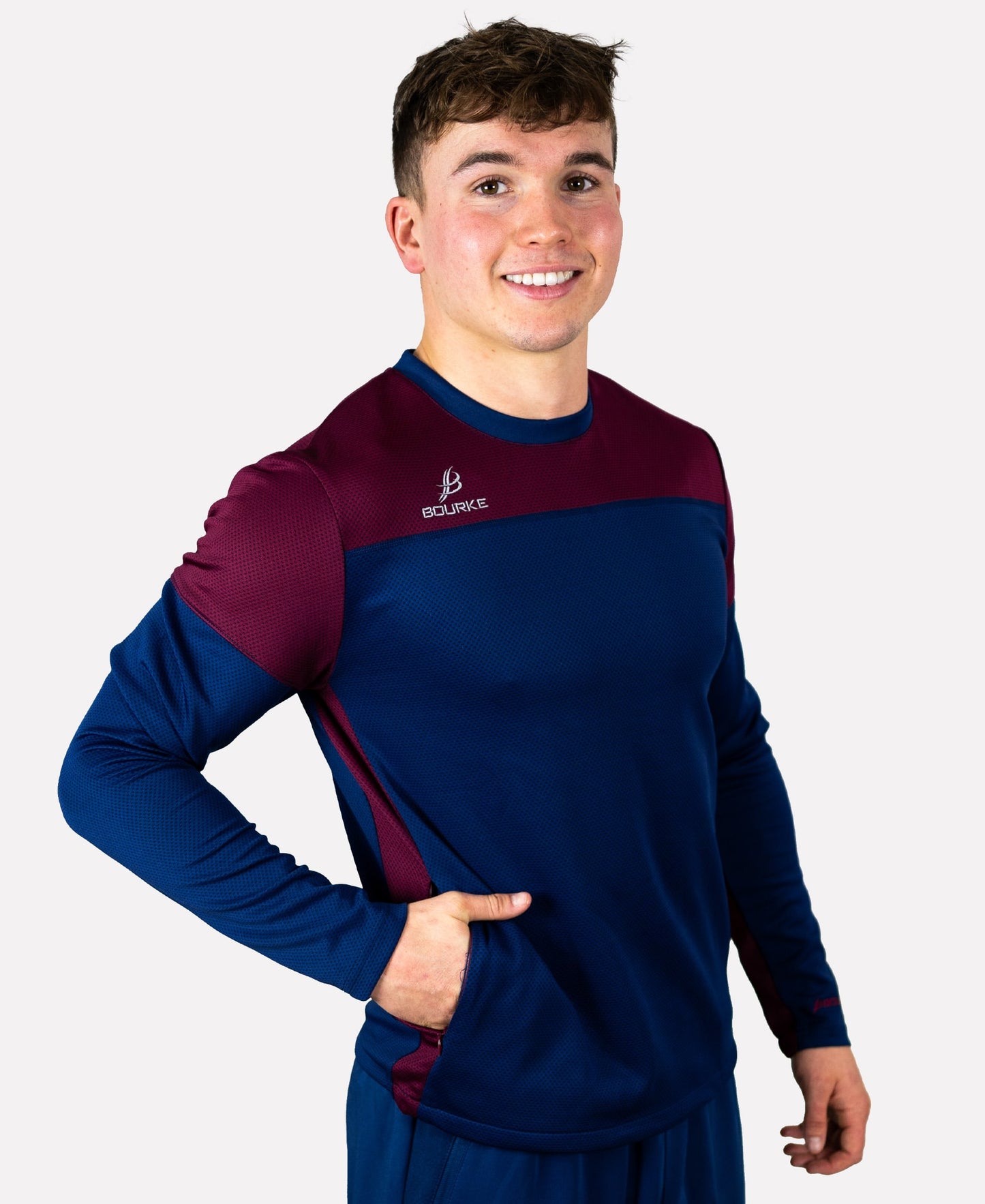 TACA Adult Crew Neck (Maroon/Navy)