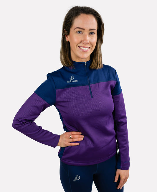 TACA Adult Half Zip (Purple/Navy)